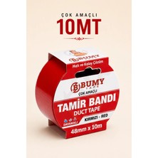 Bumy Duct Tape Tamir Bandı 48MM x 10MT, Kırmızı