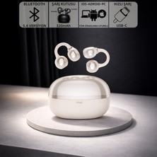 Mioji Air Buds 2 Kablosuz 5.4 Ios Android Windows Pc ve Tüm Telefonlar ile Uyumlu Bluetooth Kulaklık - Beyaz