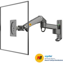Ergoflex Nb F150 17"-35" Duvara Montaj Amortisörlü Monitör Standı Yeni Versiyon