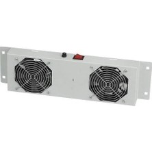Ager Duvar Tipi 2li Termostatlı Beyaz Fan Modülü AN-F2T-A-B1