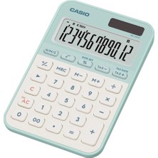 Casio MS-20YC-LG 12 Hane Pastel Yeşil Beyaz Masa Üstü Hesap Makinesi