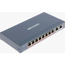 Hikvision Hıkvısıon DS-3E0310P-E/M 8xfe+2xfe 65W Poe Switch