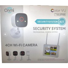 Apronx BSM400 4 Kanal Nvr + 3mp 4 Kamera Full Color Mik. + 10" LCD Wifi Set