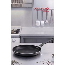 EVREN MUTFAK 32 cm Profesyonel Krep Tava, Horeca Non-Stick Krep Tavası 32 cm
