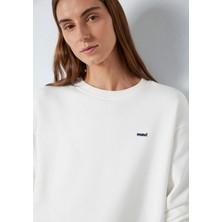 Mavi Mavi Nakışlı Ekru Sweatshirt 1S10366-70057