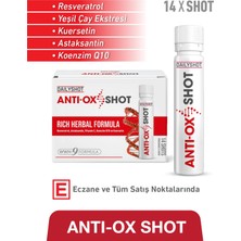 Hangover Anti-OxShot Resveratrol, Yeşil Çay, Kuersetin İçeren Gıda Takviyesi – 14 Shot