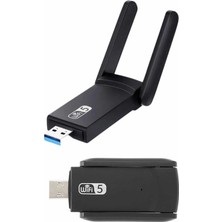 Herşey Trend Mbps Wifi Alıcı Kablosuz Wifi Adaptörü Çift Band Çift Antenli