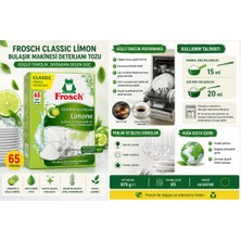 Frosch Classic Limonlu Bulaşık Makinesi Deterjanı Tozu 975 G – 65 Yıkama
