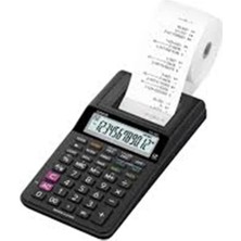Casio Hr-8rc-Bk 12 Hane Siyah Şeritli Hesap Makinesi