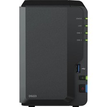 Synology 2diskli Realtek Qc-2gb Ram-Gigabit Nas Server DS223