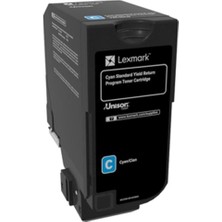 Lexmark 74C5SC0 7.000 Sayfa Cyan Mavi Toner CS720-725 CX725