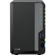 Synology 2diskli Celeron Qc-2gb Ram-2.5gbe Nas Server DS225 Plus