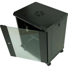Racksan ML-6412S 12U Duvar Tipi Kabinet (600-530-400) Raf+Fan+Priz