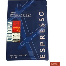 Frances %100 Arabica Ethiopia Espresso 1000 gr Orta-Koyu Kavurma Narin Çiçekler Lezzeti