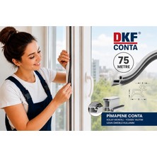 Pvc Kapı ve Pencere Fitili 75 Metre Gri