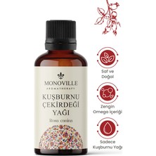 Monoville Kuşburnu Çekirdeği Yağı 30 ml Soğuk Sıkım Saf ve Doğal (Rosehip Seed Oil)