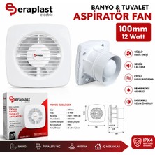 Eraplast Banyo Tuvalet Aspiratörü 100 mm 12 Watt