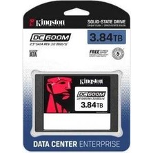 Kingston Kıngston 3.84TB 2.5"DC600M SEDC600M/3840G 560/530MB/S Enterprise Sata-3 SSD Disk