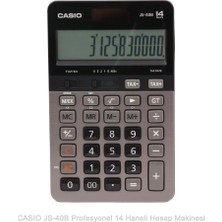 Casio JS-40B 14 Haneli Profesyonel Masa Üstü Hesap Makinesi Gelişmiş Ekran Özellikleriyle