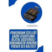 Herşey Trend Gaming Bluetooth Kulaklık Dahili Powerbank Kablolu Düşük Gecikmeli Bluetooth 5.2