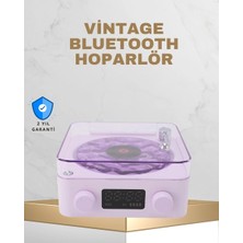 Herşey Trend Retro Pikap Tasarımlı Bluetooth Hoparlör – Projektörlü Şarjlı Lamba
