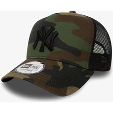 New Era New York Yankees Kamuflaj Çocuk Yeşil Şapka
