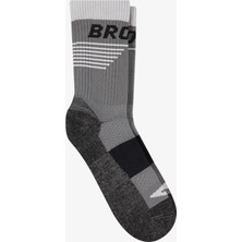 Brooks High Point Crew Unisex Siyah/gri Koşu Çorabı