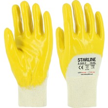 Starline E-205-Y Sarı Nitril Eldiven No:9 12LI