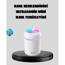Herşey Trend Taşınabilir USB Mini Nemlendirici – LED Aydınlatmalı, Çift Püskürtme Modu