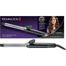 Remington Saç Maşası Pro Spiral Curl , Tanımlı Bukleler Için 19 Mm, 4 Kat Koruma, Yüksek Kaliteli, Antistatik Seramik Turmalin Kaplama, 8 Sıcaklık Ayarı, Gümüş / Gri CI5519