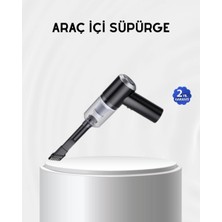 Herşey Trend Kablosuz El Süpürgesi – Araç Içi Temizlik Için 5500PA Güçlü Emiş, USB Şarjlı