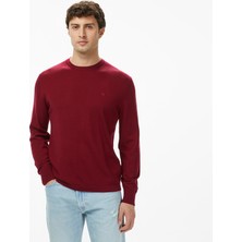 Calvin Klein Merino Crew Erkek Kırmızı Triko