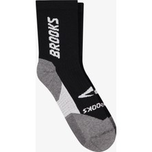 Brooks Ghost Crew Unisex Siyah Koşu Çorabı