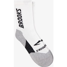 Brooks Ghost Crew Unisex Beyaz Koşu Çorabı