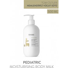 Babe Laboratorios Pediatric Nemlendirici Vücut Sütü 500 ml – Doğal İçerikli, Hafif ve Hızlı Emilen Formül, Hassas Bebek ve Çocuk Ciltleri İçin