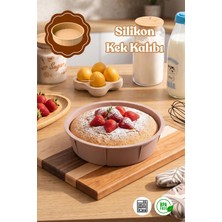 Porsima 30041 Silikon Yuvarlak Kek Kalıbı Antrasit 24CM