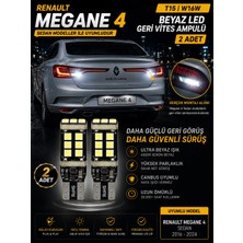 Duolight Renault Megane 4 Sedan ile Uyumlu T15 W16W Beyaz LED Geri Vites Ampulü Canbus 2 Adet