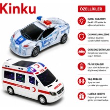 Kinku Korumalı Ambulans ve Polis Arabası Çek Bırak Işıklı Ambulansvepolisarabası