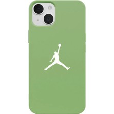 Casen iPhone 14 Plus Yeşil Lansman Renkli Silikon Premium Basketbol Kılıf