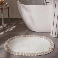 Cool Halı Glenn Oval Banyo Paspas El Dokuma Örgü Bohem Giriş Kapı Önü Lavabo Önü Tiny House Dekorasyonu Paspas