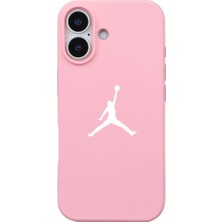 Casen iPhone 17 Pembe Lansman Renkli Silikon Premium Basketbol Kılıf