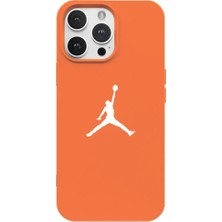 Casen iPhone 12 Pro Turuncu Lansman Renkli Silikon Premium Basketbol Kılıf