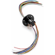 Meon Robotik Otomasyon Slip Ring-Kayar Bilezik Çap 22 mm 18 Kanal 2A Flanşlı Kapsül