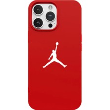 Casen iPhone 13 Pro Max Kırmızı Lansman Renkli Silikon Premium Basketbol Kılıf