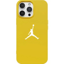 Casen iPhone 11 Pro Max Sarı Lansman Renkli Silikon Premium Basketbol Kılıf