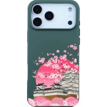 Casen iPhone 17 Pro Kaktüs Lansman Sakura Renkli Silikon Kılıfı