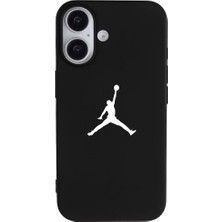 Casen iPhone 16 Siyah Lansman Renkli Silikon Premium Basketbol Kılıf