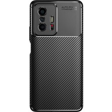 Zore Xiaomi Mi 11T Pro 5g Kılıf Karbon Görünümlü Silikon Kamera Korumalı Üstün Koruma Ern