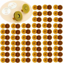 SRTfootcare Toptan Çanta Mıknatısı 100 Adet 18MM Deri El Aleti Antik Kahve