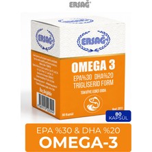 Ersağ Omega 3 Takviye Edici Gıda 80 Kapsül
